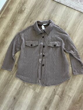 BUCKETLIST Neutral Taupe Knit Sweater